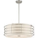 Blanchard 5 Light 23 inch Brushed Nickel Pendant Chandelier Ceiling Light