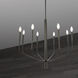 Eleanor 6 Light 24 inch Matte Black Chandelier Ceiling Light
