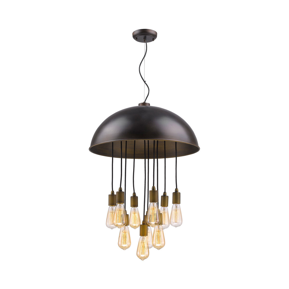 Keough 10 Light 22 inch Oil Rubbed Bronze Pendant Ceiling Light