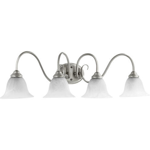 Spencer 4 Light 34 inch Classic Nickel Vanity Light Wall Light
