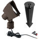 Adjustable Wall Wash Solid Brass Coated in Bronze Low Voltage Wall Wash in 2700K Warm LED, WAC Landscape