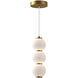Alora Mood Bijou LED 6.38 inch Aged Gold Pendant Ceiling Light