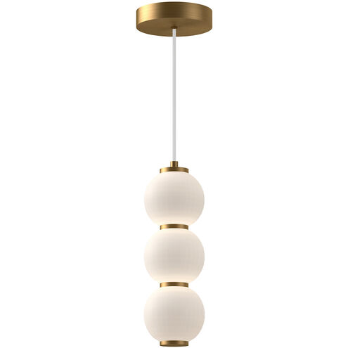 Alora Mood Bijou LED 6.38 inch Aged Gold Pendant Ceiling Light