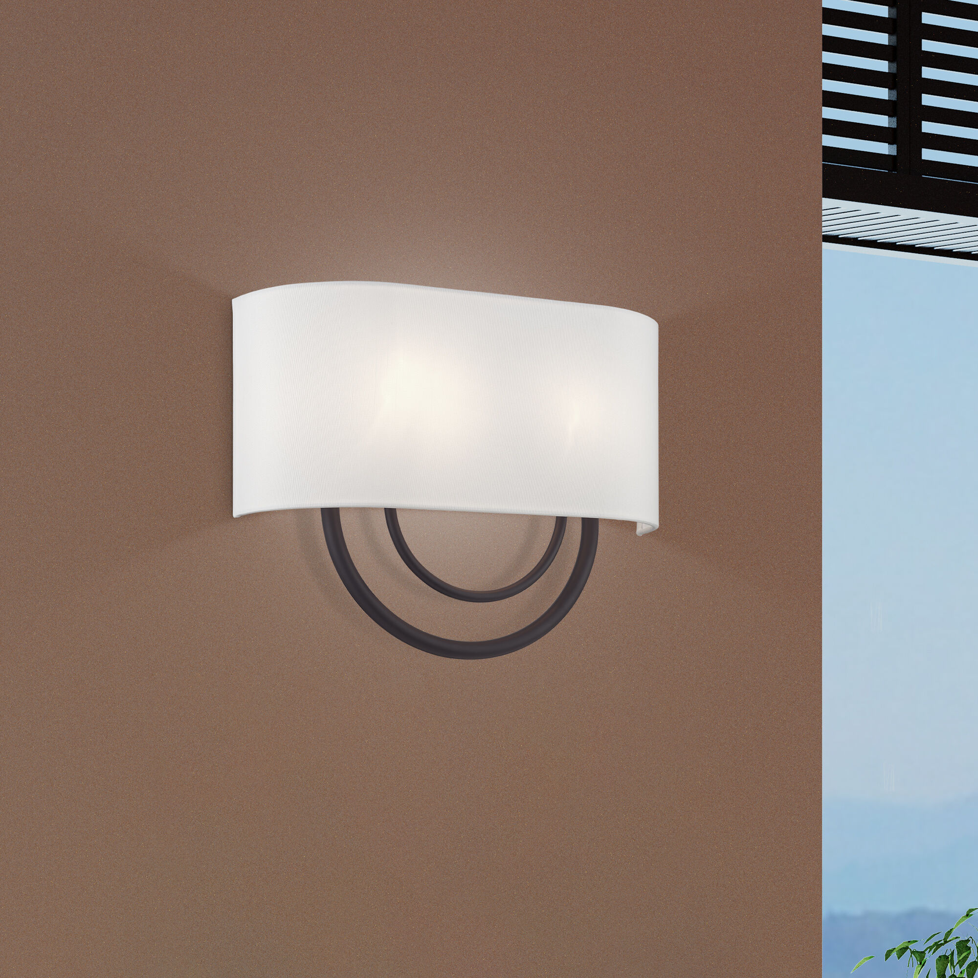 Stratton 2 Light 15 inch Bronze ADA Wall Sconce Wall Light