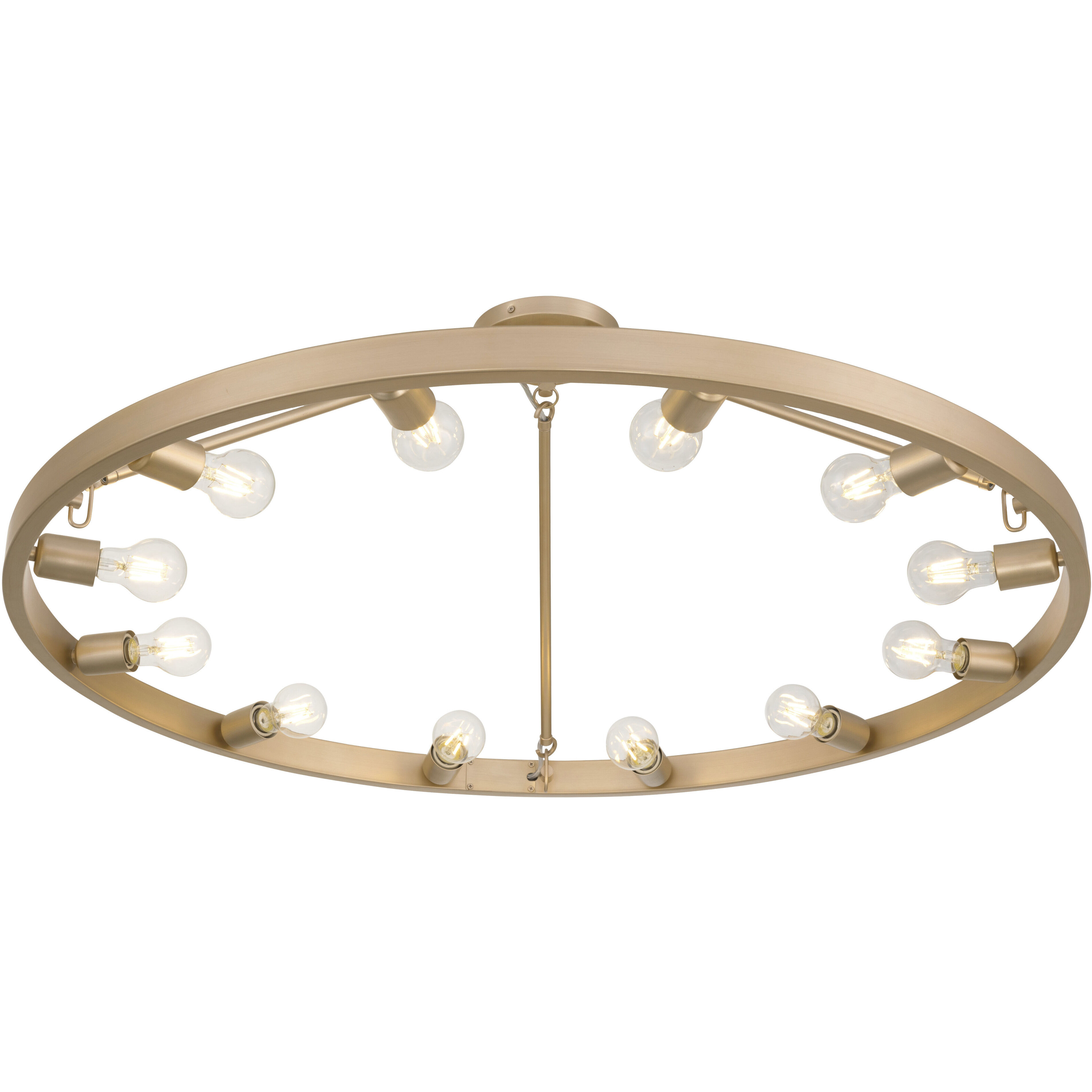 Castile 12 Light 40 inch French Gold Semi-Flush Mount Ceiling Light
