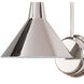 Dublin 1 Light 7.75 inch Polished Nickel Wall Sconce Wall Light