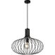 Ione 1 Light 19.75 inch Black Pendant Ceiling Light