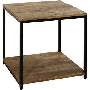 Logan 23 X 22 inch Wood/Black Accent Side Table