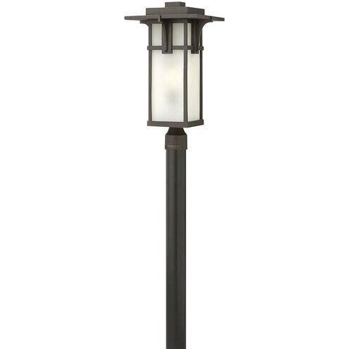 Manhattan LED 22 inch Oil Rubbed Bronze Outdoor Post Mount Lantern