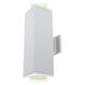 Cube Arch Black Sconce Wall Light in Flood, 90, Color Changing, One Side Each