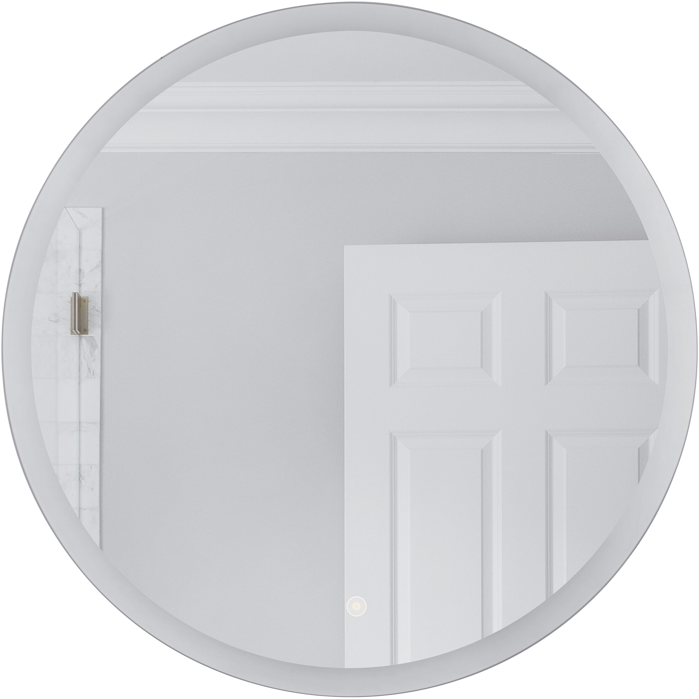 LED Lighted Mirror 27.99 X 27.99 inch White Mirror