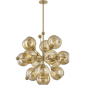 Ellory 13 Light 32 inch Patina Brass Chandelier Ceiling Light