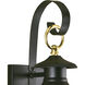 Olde Colony 2 Light 17 inch Black Outdoor Wall