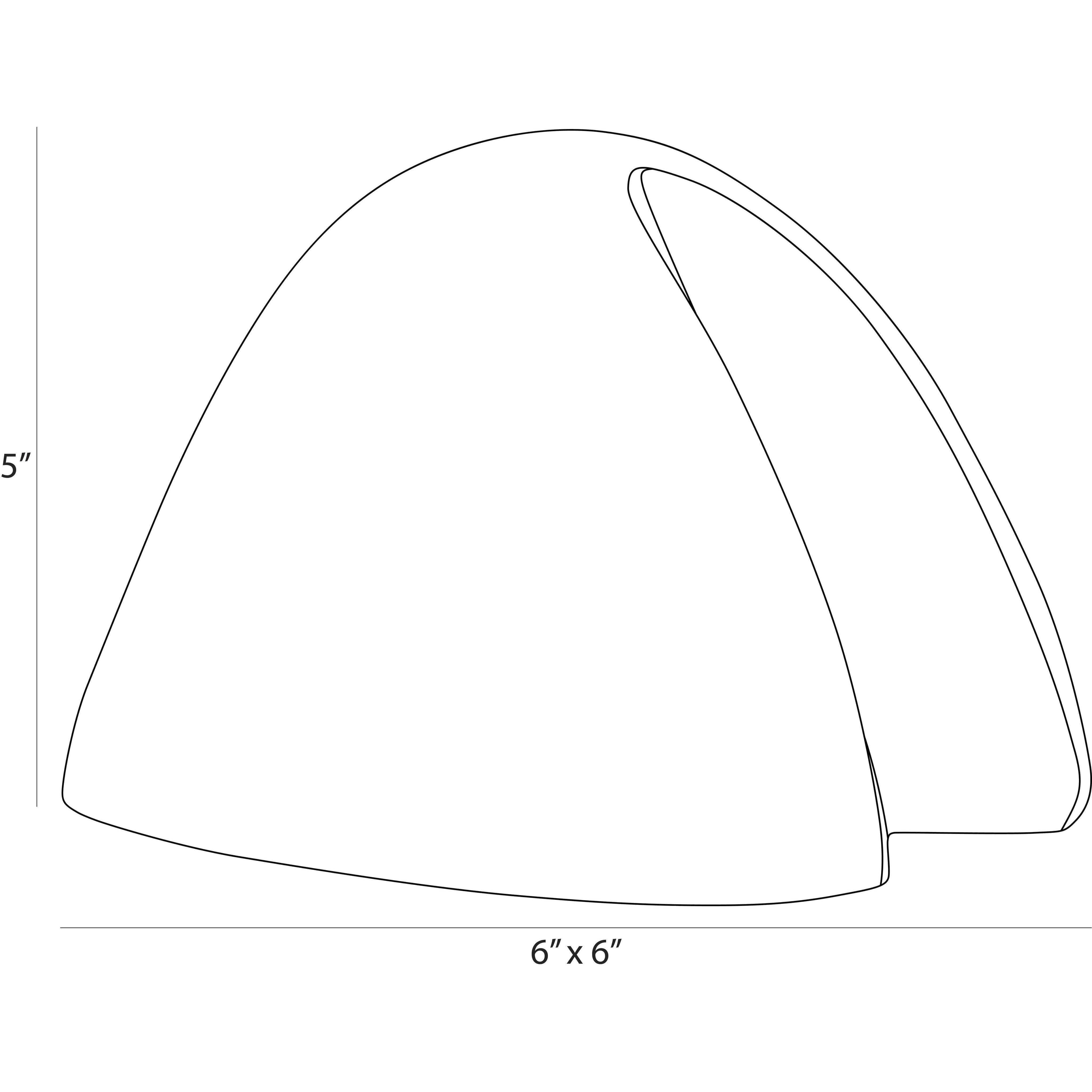 Kip 6 X 5 inch Sculpture