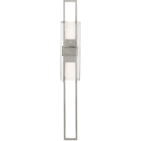 Mick De Giulio Duelle LED 3.6 inch Polished Nickel ADA Wall Sconce Wall Light, Integrated LED