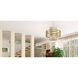 Tempest 1 Light Classic Silver Chandelier Ceiling Light, Double Drum