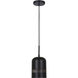 Miles 1 Light 6 inch Black Pendant Ceiling Light
