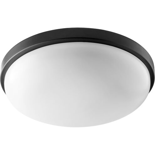 Fort Worth LED 15 inch Noir Flush Mount Ceiling Light, Quorum Home