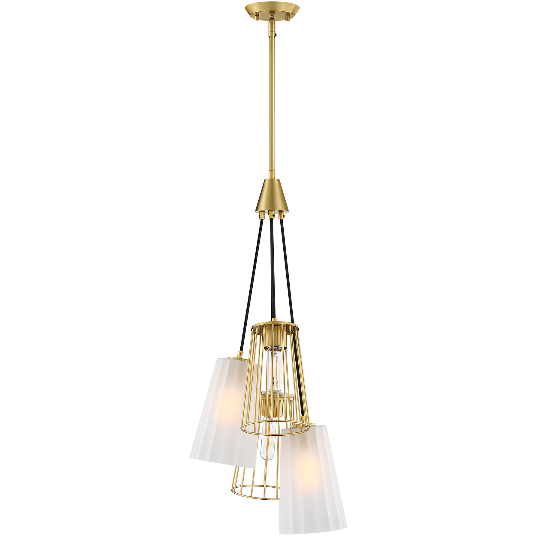 Liana 4 Light 14.5 inch Brushed Gold Chandelier Ceiling Light