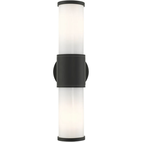 Landsdale 2 Light 5 inch Textured Black Outdoor ADA Wall Lantern