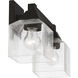 Aragon 2 Light 15 inch Black Vanity Sconce Wall Light