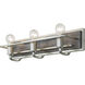 Lofty 3 Light 25.6 inch Silverado and Grey Bath Vanity Wall Light in Silverado/Grey Wood