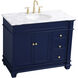 Wesley 42 X 22 X 35 inch Blue Vanity Sink Set