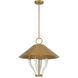 Hearne 4 Light 22 inch Warm Brass Pendant Ceiling Light