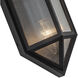 Cairo 2 Light 15 inch Black Outdoor Wall Light