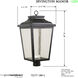 Irvington Manor LED 24 inch Chelesa Bronze Outdoor Post Mount Lantern, Great Outdoors