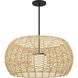 Aruba LED 32 inch Sand Black Pendant Ceiling Light