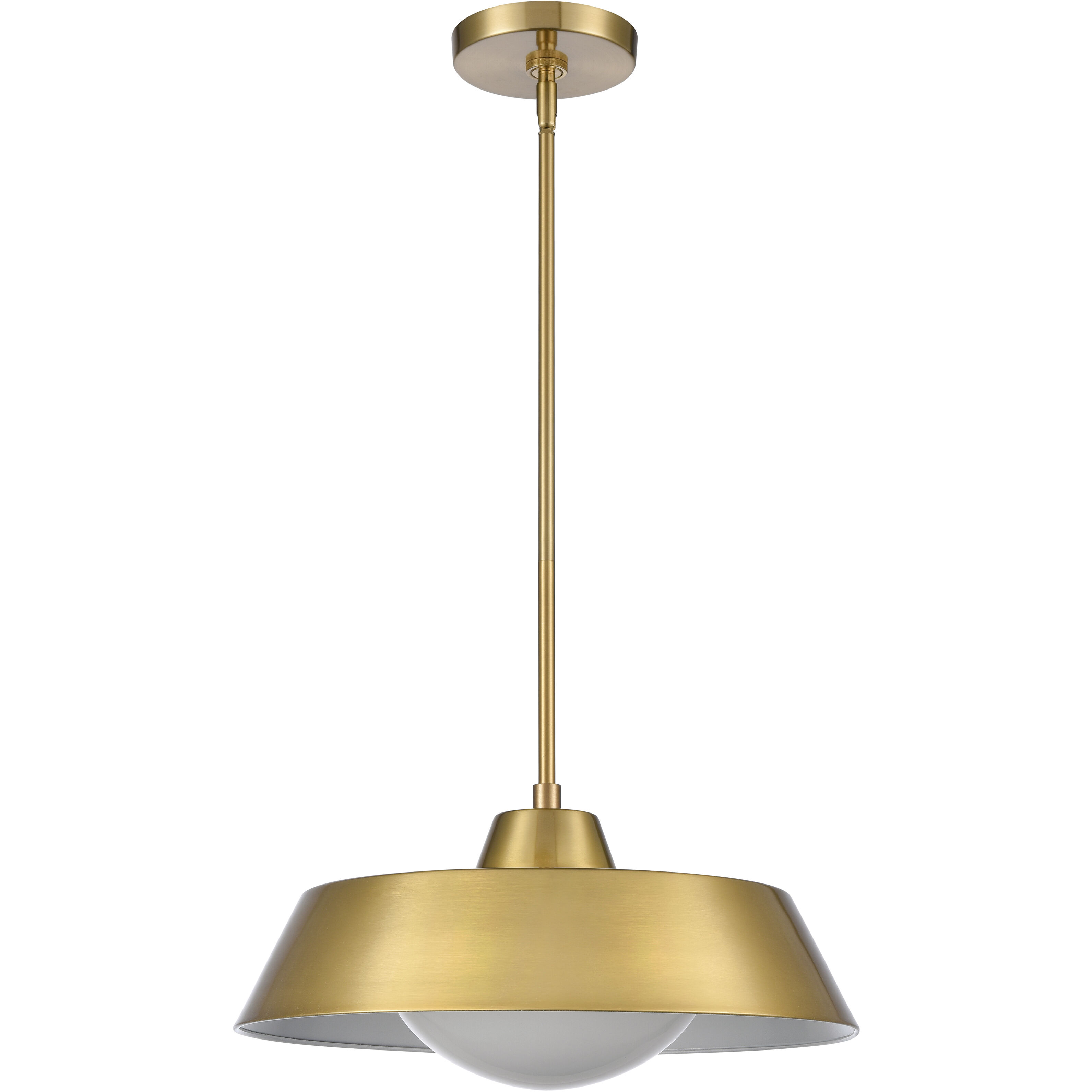 Gilman 1 Light 16 inch Satin Brass Pendant Ceiling Light