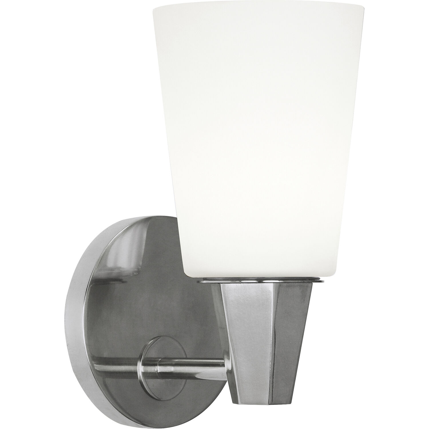 Wheatley 1 Light 5 inch Polished Chrome Wall Sconce Wall Light in Cased White Glass
