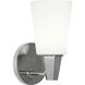 Wheatley 1 Light 5 inch Polished Chrome Wall Sconce Wall Light in Cased White Glass