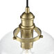 Khrisa 1 Light 10 inch Vintage Brass Indoor Pendant Ceiling Light