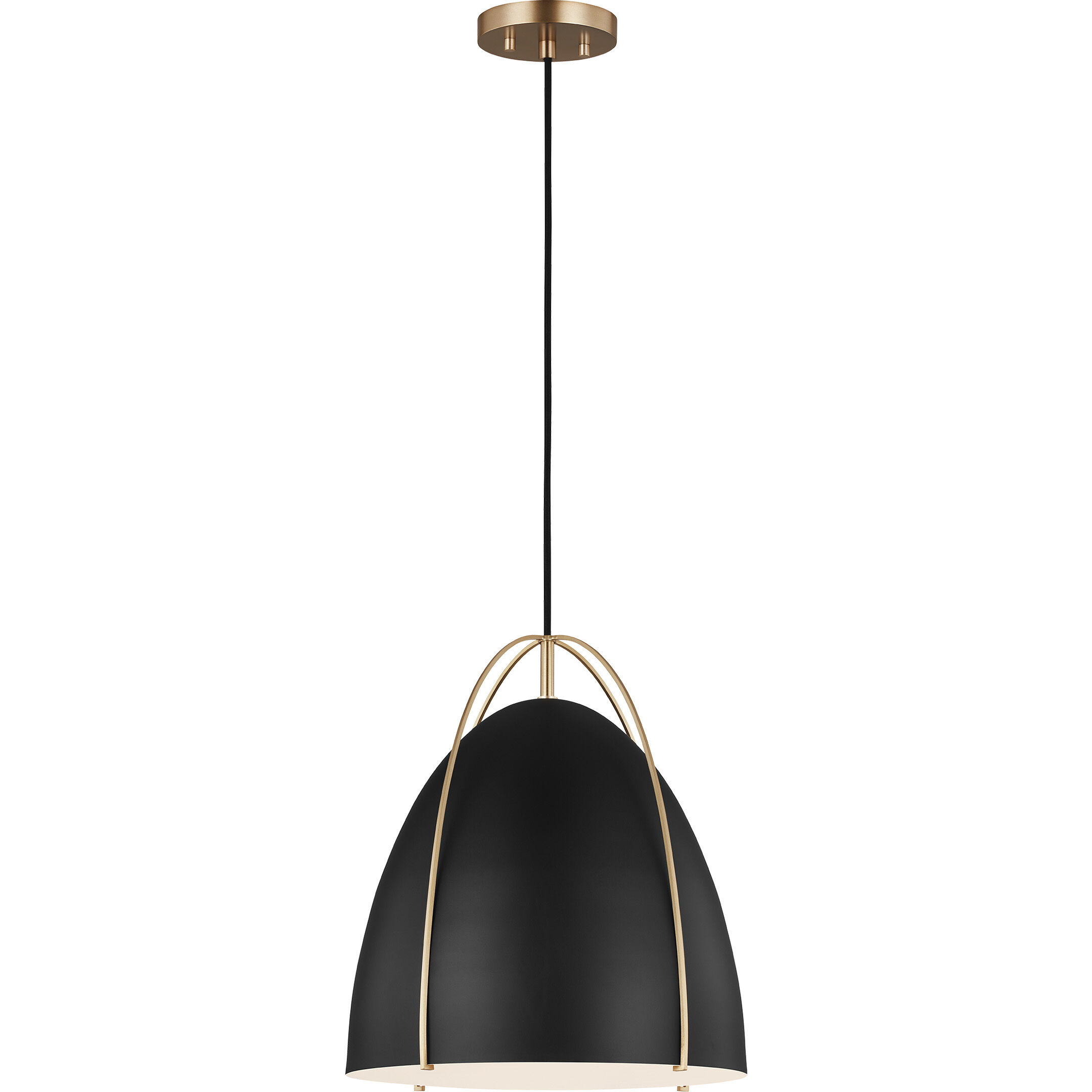 Sean Lavin Norman 1 Light 13.38 inch Satin Brass Pendant Ceiling Light
