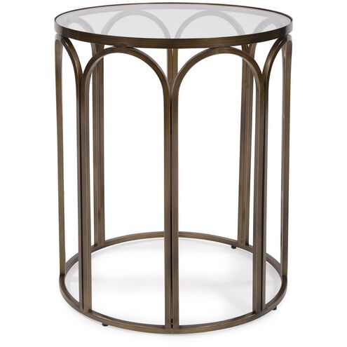 Palladio 24 X 20 inch Brass Side Table