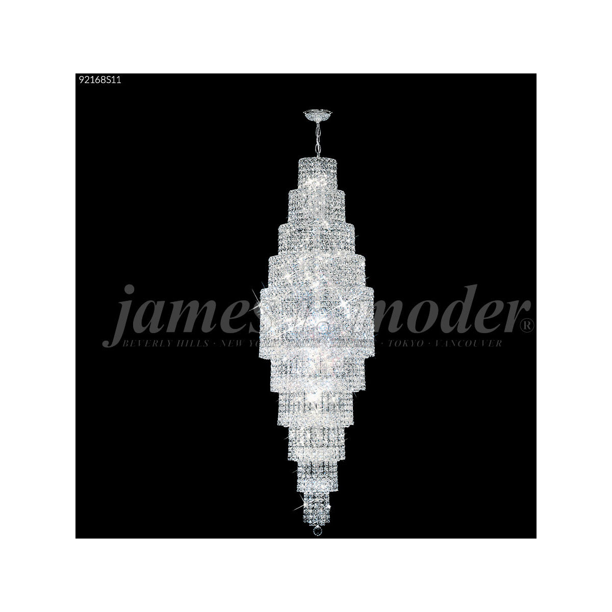 Prestige 28 Light 20 inch Silver Large Entry Crystal Chandelier Ceiling Light, Large