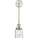 Franklin Restoration Bell 1 Light 5 inch Brushed Satin Nickel Mini Pendant Ceiling Light in Incandescent, Clear, Franklin Restoration