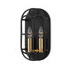 Garrett 2 Light 6.25 inch Black Iron ADA Wall Sconce Wall Light