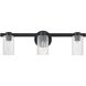 Bedminster 3 Light 24 inch Matte Black Vanity Light Wall Light