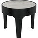 Cylinder 24 X 24 inch Matte Black Side Table, Large