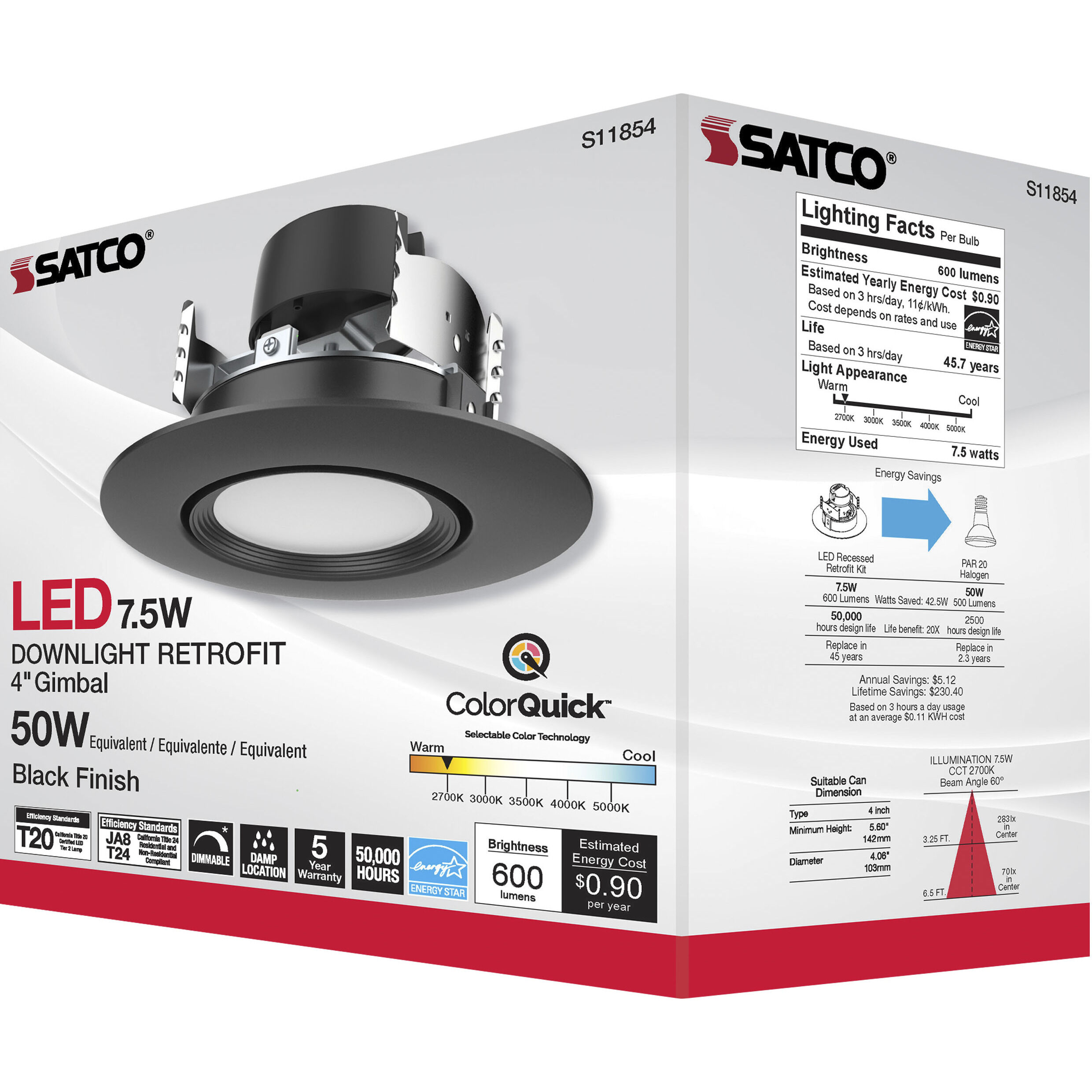 Edgewood Integrated Black Recessed, Retrofits