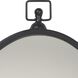 Wade 34.25 X 17.75 inch Black with Beveled Mirror Wall Mirror