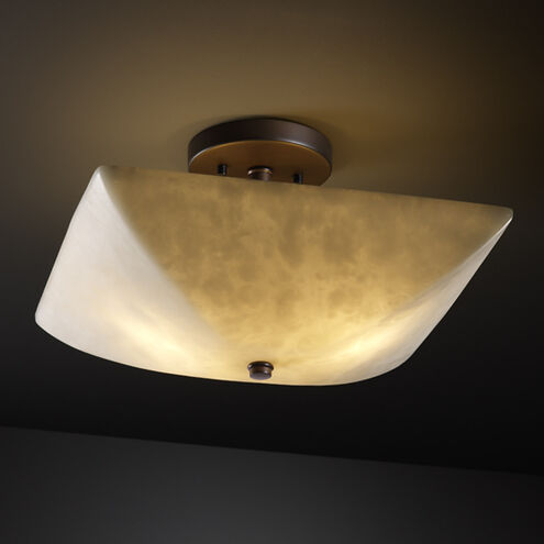 Clouds LED 14 inch Brushed Nickel Semi-Flush Ceiling Light in 2000 Lm LED