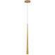 Cascade LED 1.5 inch Aged Brass Pendant Ceiling Light in Round, 28in.