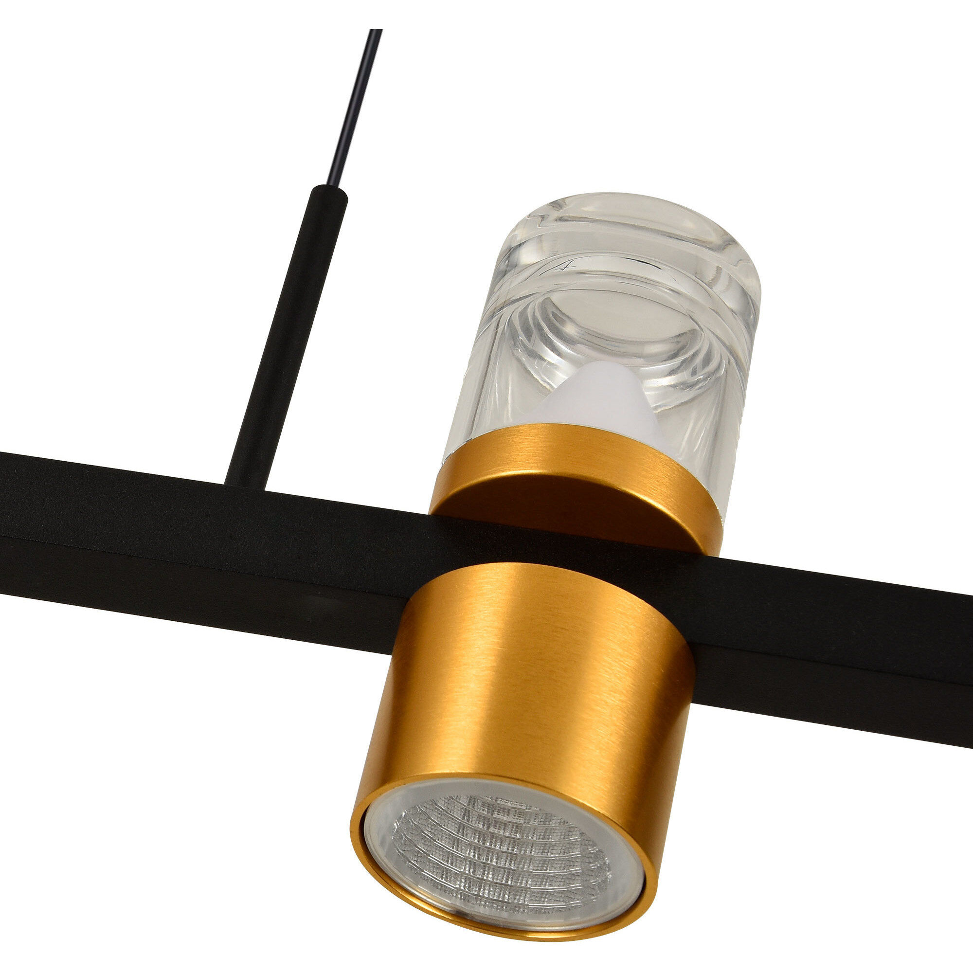 Ellegi Series Linear Chandelier Ceiling Light, Artisan Collection