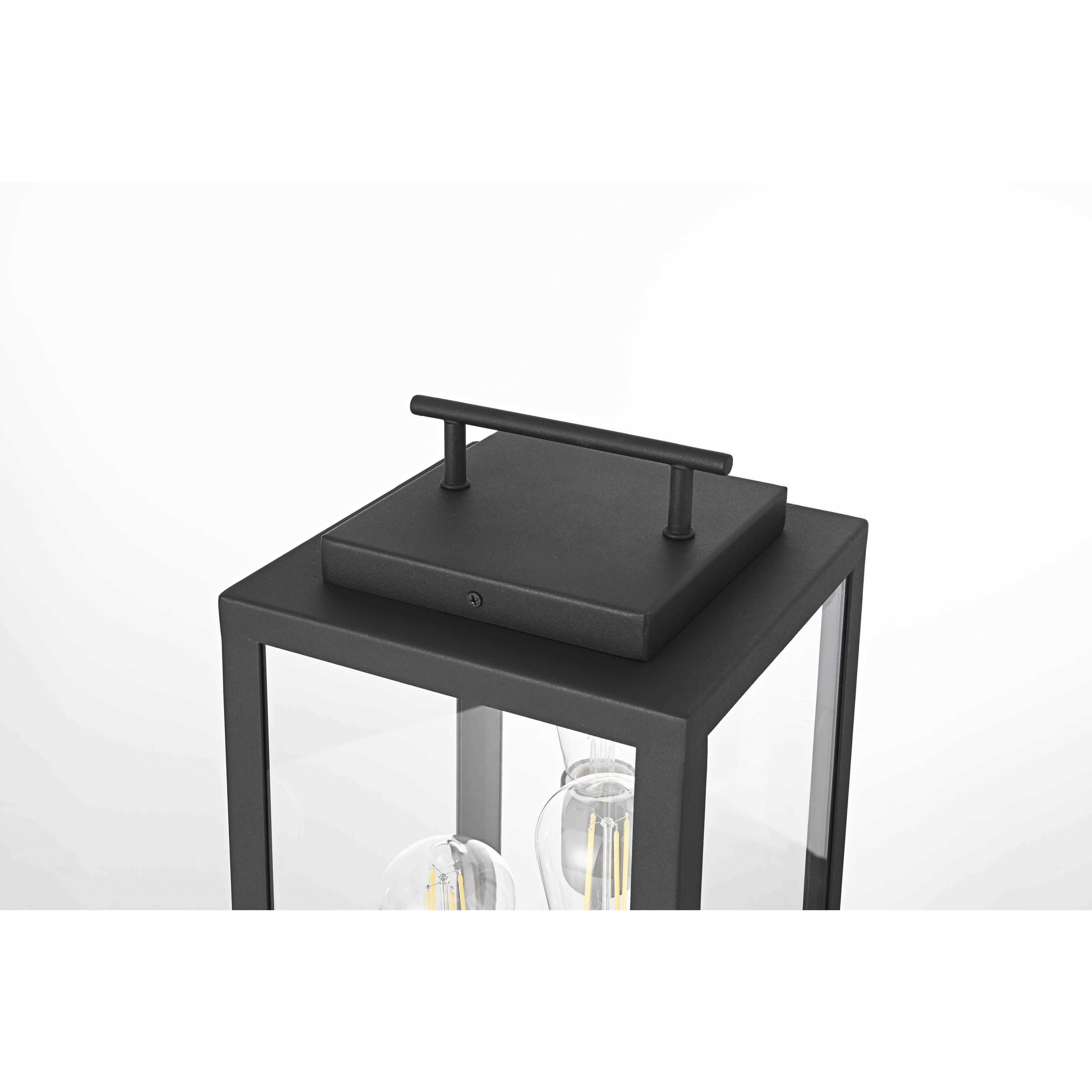 Valentin 18 X 8 inch Black Outdoor Lawn Light