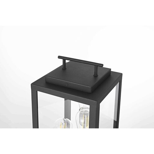 Valentin 18 X 8 inch Black Outdoor Lawn Light