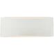 Ambiance LED 13 inch Gloss White ADA Wall Sconce Wall Light